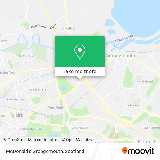 McDonald's Grangemouth map