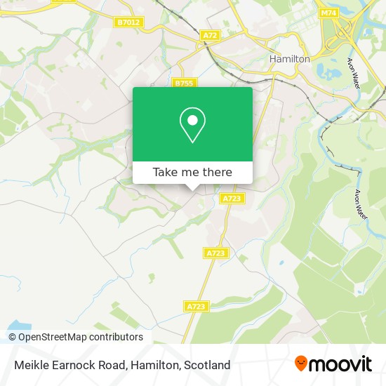 Meikle Earnock Road, Hamilton map