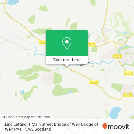 Lind Letting, 1 Main Street Bridge of Weir Bridge of Weir PA11 3AA map