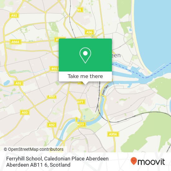Ferryhill School, Caledonian Place Aberdeen Aberdeen AB11 6 map