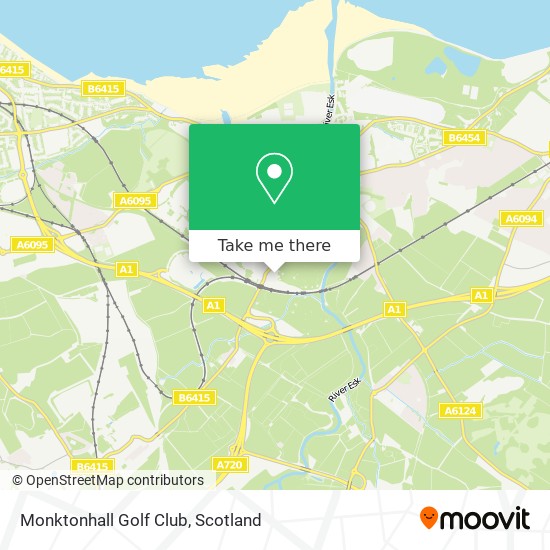 Monktonhall Golf Club map