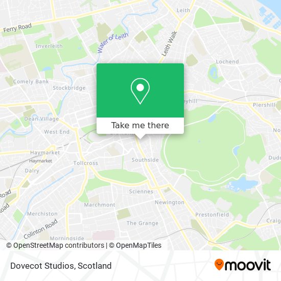 Dovecot Studios map