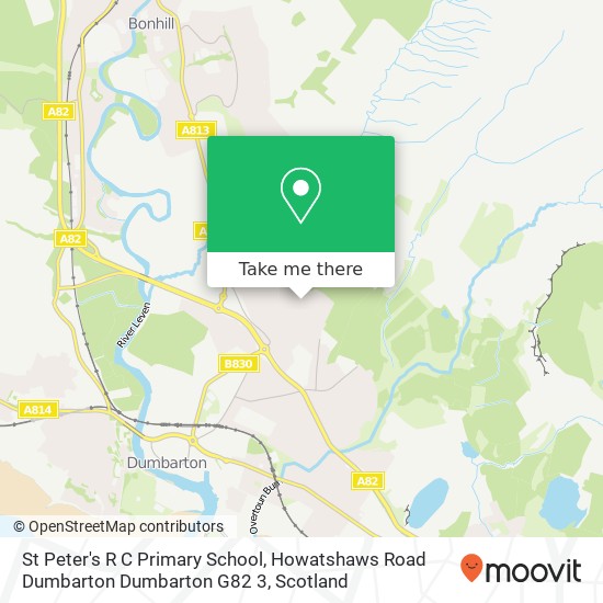 St Peter's R C Primary School, Howatshaws Road Dumbarton Dumbarton G82 3 map