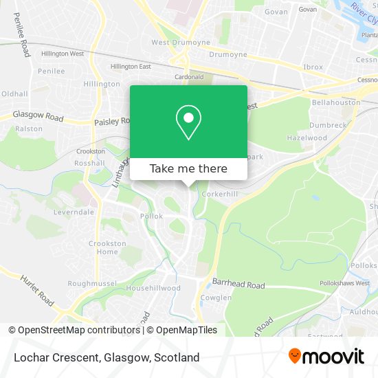 Lochar Crescent, Glasgow map