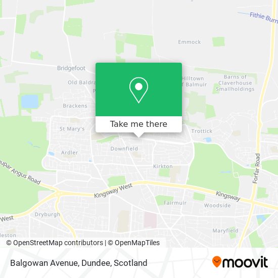 Balgowan Avenue, Dundee map