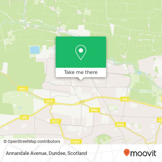 Annandale Avenue, Dundee map