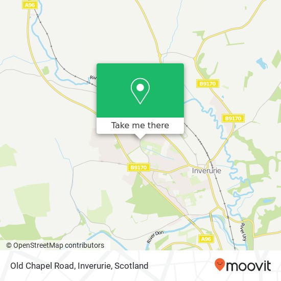 Old Chapel Road, Inverurie map