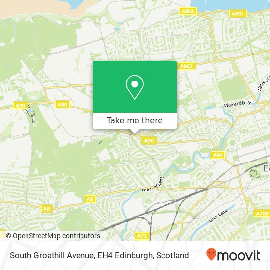 South Groathill Avenue, EH4 Edinburgh map