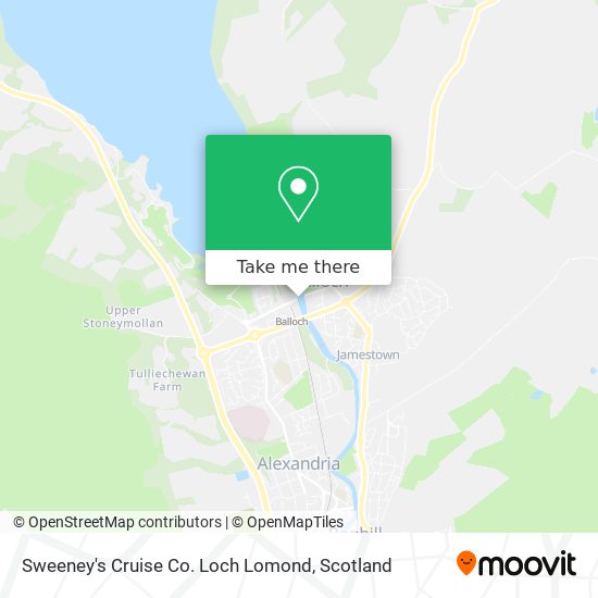 Sweeney's Cruise Co. Loch Lomond map