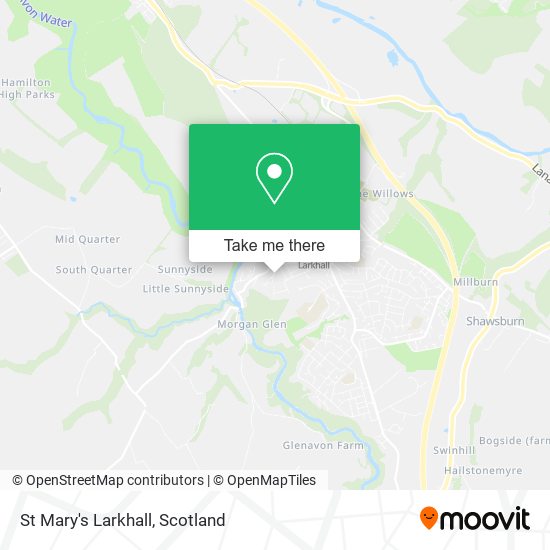 St Mary's Larkhall map