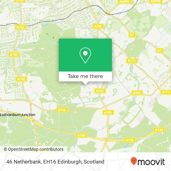 46 Netherbank, EH16 Edinburgh map