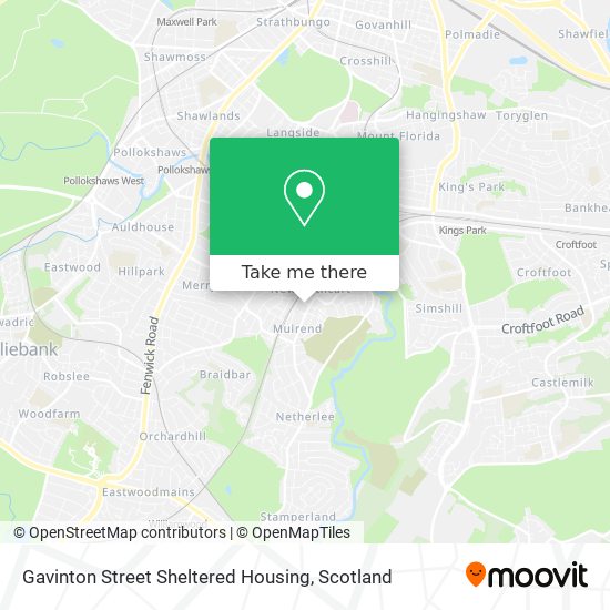 Gavinton Street Sheltered Housing map
