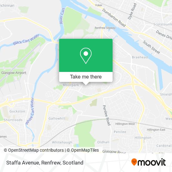 Staffa Avenue, Renfrew map