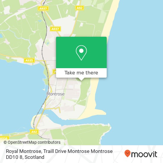 Royal Montrose, Traill Drive Montrose Montrose DD10 8 map