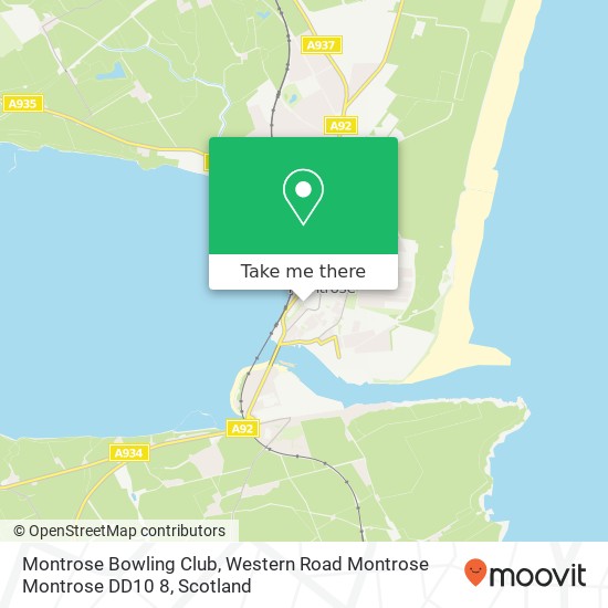 Montrose Bowling Club, Western Road Montrose Montrose DD10 8 map