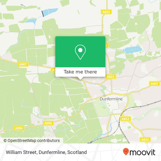 William Street, Dunfermline map