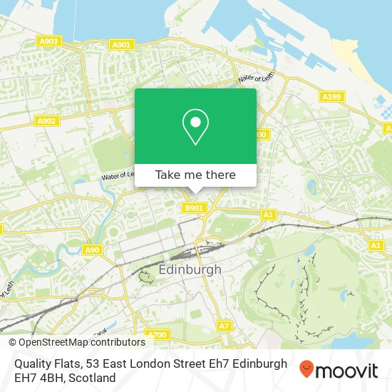 Quality Flats, 53 East London Street Eh7 Edinburgh EH7 4BH map