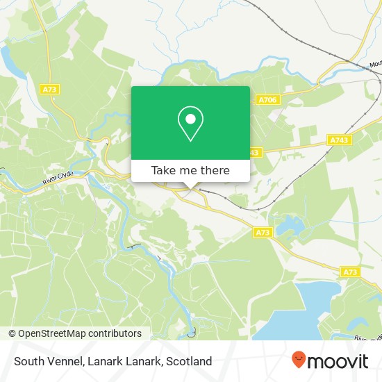 South Vennel, Lanark Lanark map