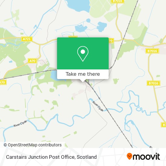 Carstairs Junction Post Office map