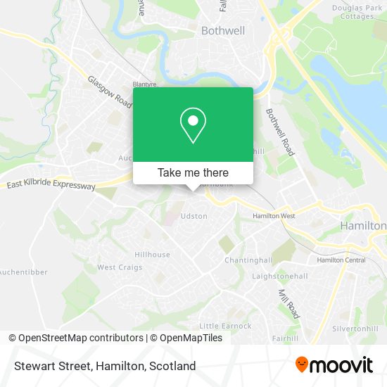 Stewart Street, Hamilton map