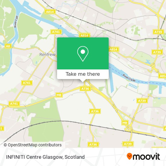 INFINITI Centre Glasgow map