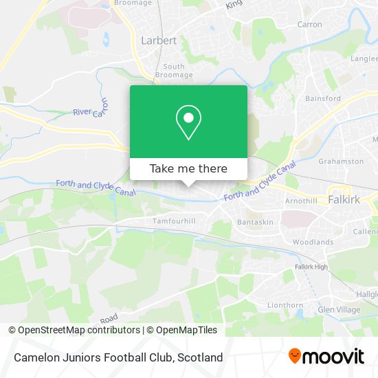 Camelon Juniors Football Club map