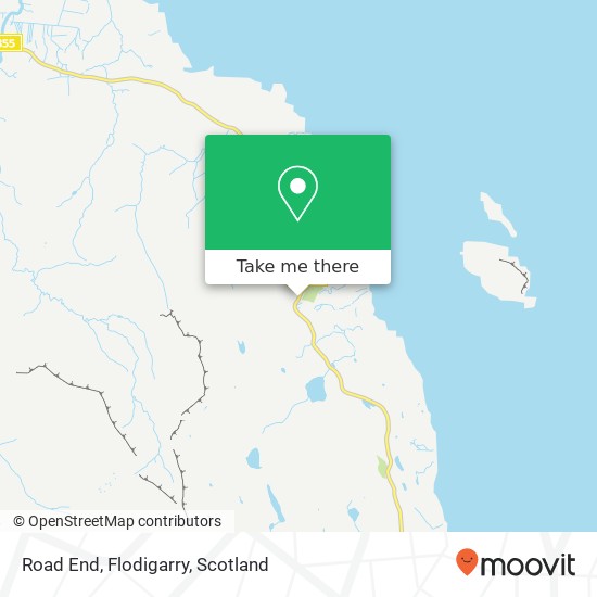 Road End, Flodigarry map