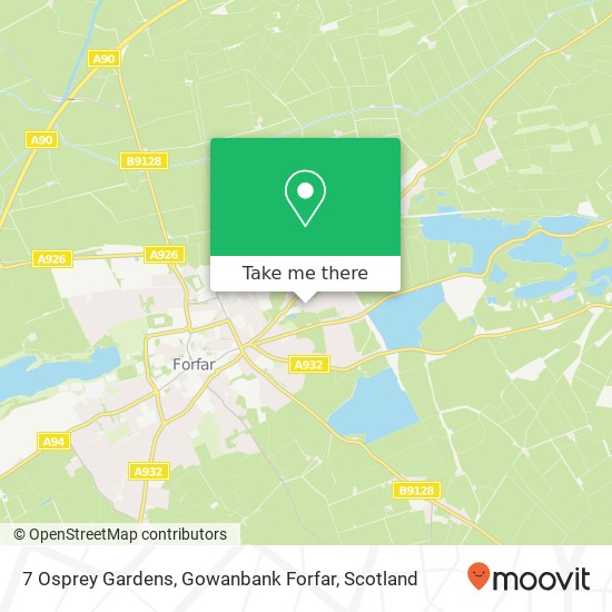 7 Osprey Gardens, Gowanbank Forfar map