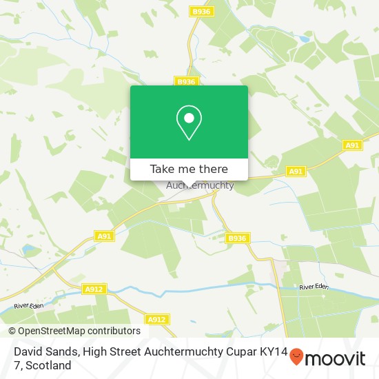 David Sands, High Street Auchtermuchty Cupar KY14 7 map