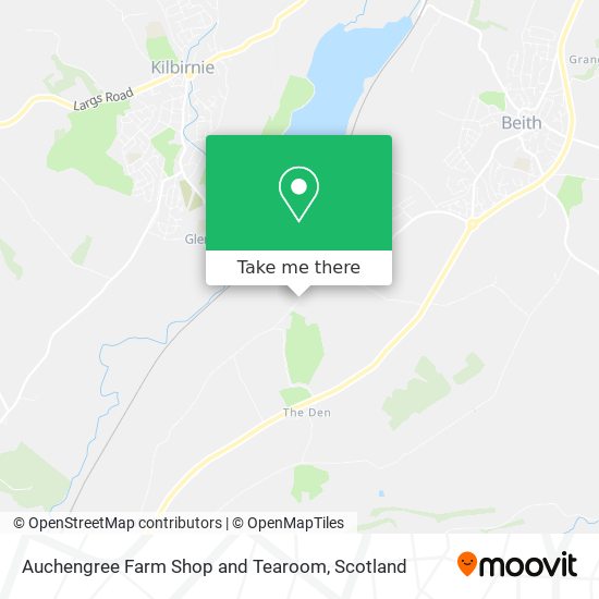 Auchengree Farm Shop and Tearoom map