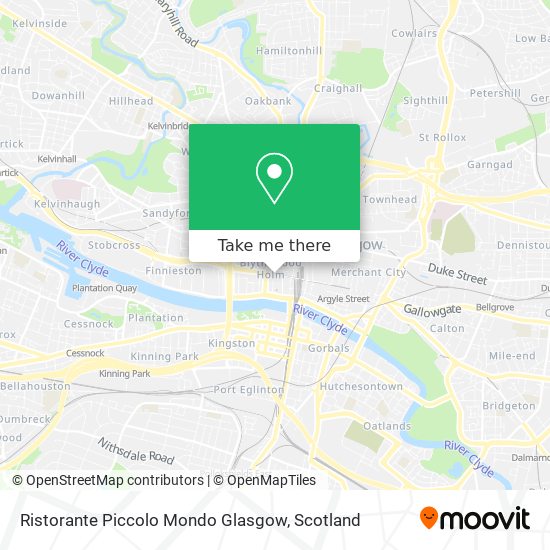 Ristorante Piccolo Mondo Glasgow map
