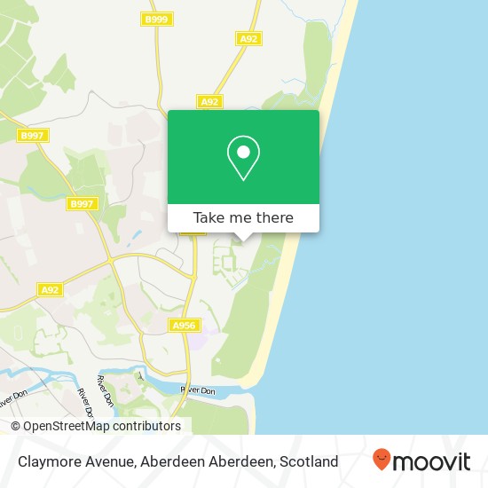 Claymore Avenue, Aberdeen Aberdeen map