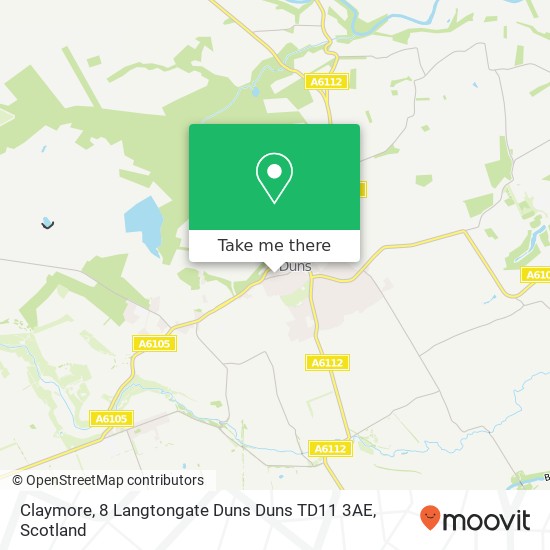 Claymore, 8 Langtongate Duns Duns TD11 3AE map