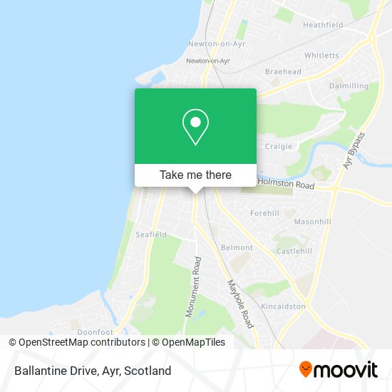 Ballantine Drive, Ayr map