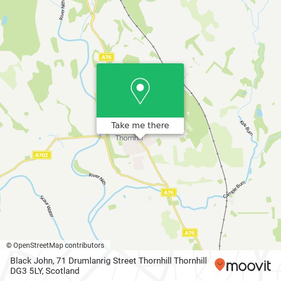 Black John, 71 Drumlanrig Street Thornhill Thornhill DG3 5LY map