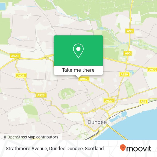 Strathmore Avenue, Dundee Dundee map