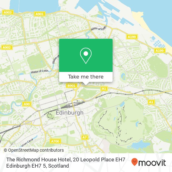 The Richmond House Hotel, 20 Leopold Place EH7 Edinburgh EH7 5 map