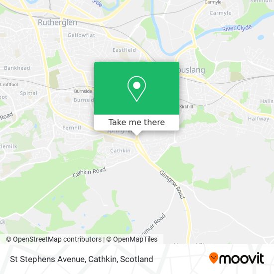 St Stephens Avenue, Cathkin map