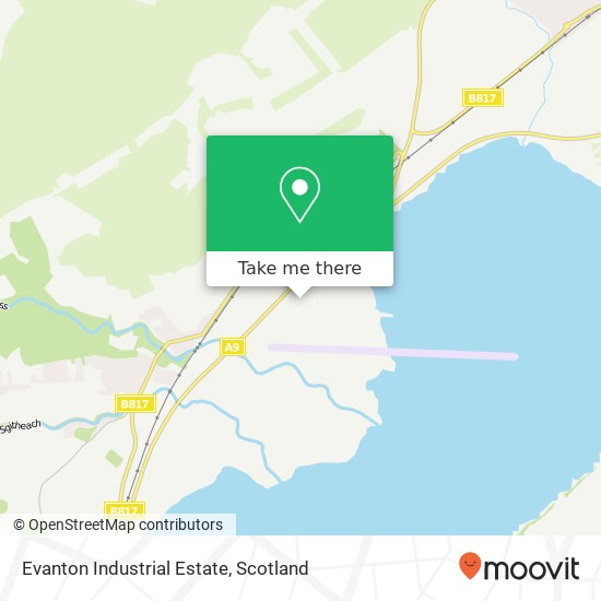 Evanton Industrial Estate map