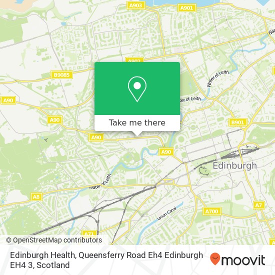 Edinburgh Health, Queensferry Road Eh4 Edinburgh EH4 3 map