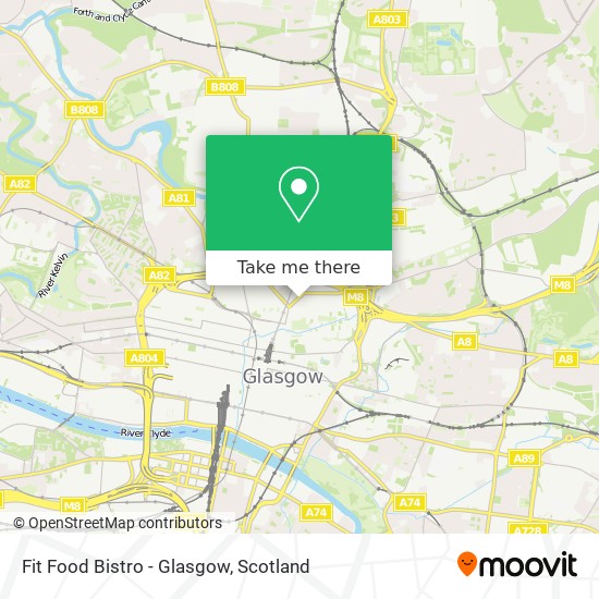 Fit Food Bistro - Glasgow map
