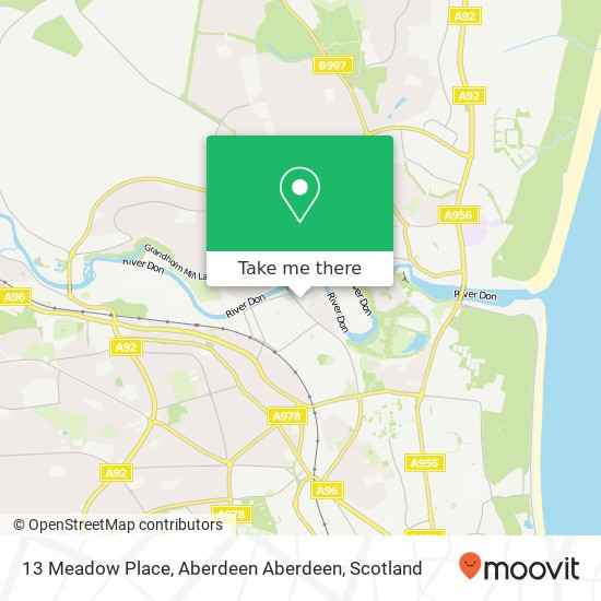 13 Meadow Place, Aberdeen Aberdeen map