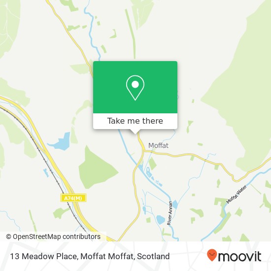 13 Meadow Place, Moffat Moffat map