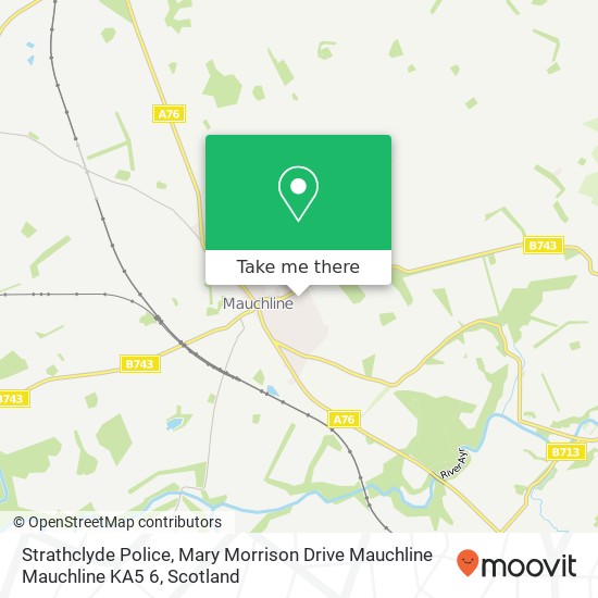 Strathclyde Police, Mary Morrison Drive Mauchline Mauchline KA5 6 map