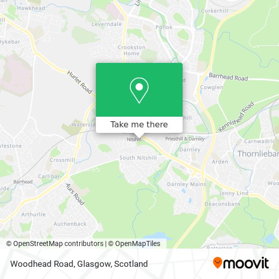Woodhead Road, Glasgow map