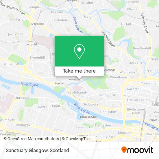 Sanctuary Glasgow map