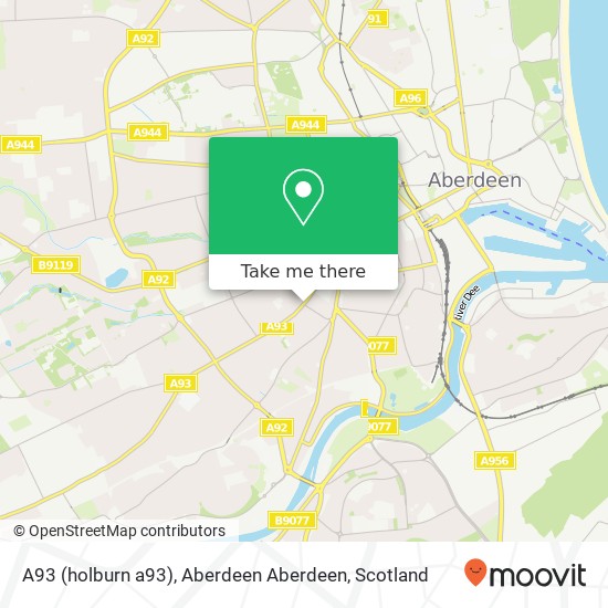 A93 (holburn a93), Aberdeen Aberdeen map