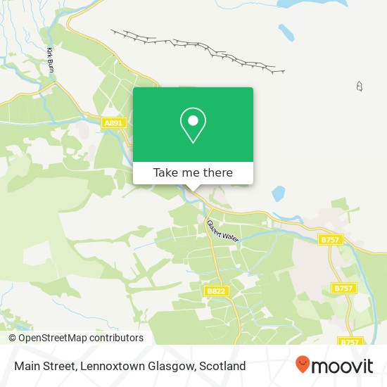 Main Street, Lennoxtown Glasgow map