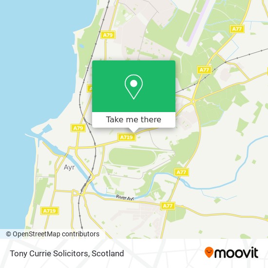 Tony Currie Solicitors map