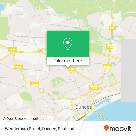Wedderburn Street, Dundee map